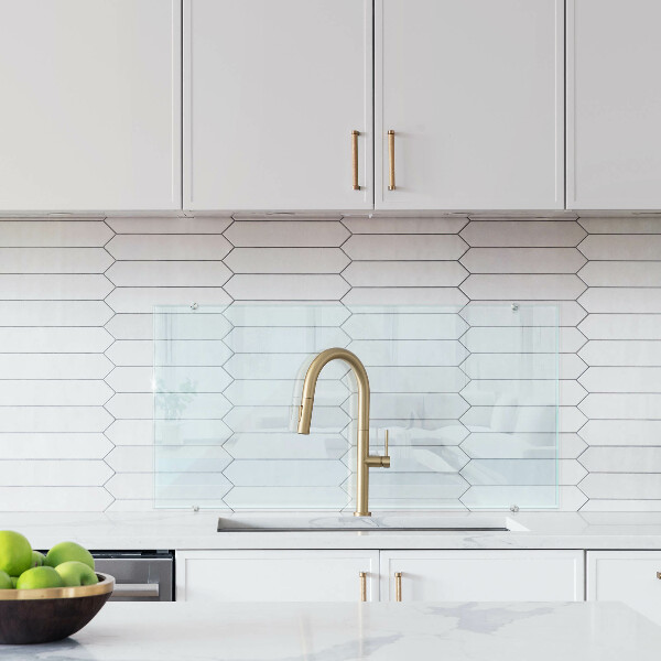 Sklenená zástena do kuchyne transparentný 100x50 cm