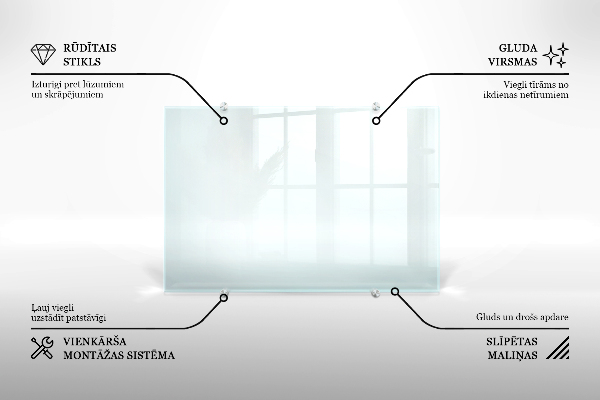 Obklad za kuchynskú linku transparentný 120x60 cm