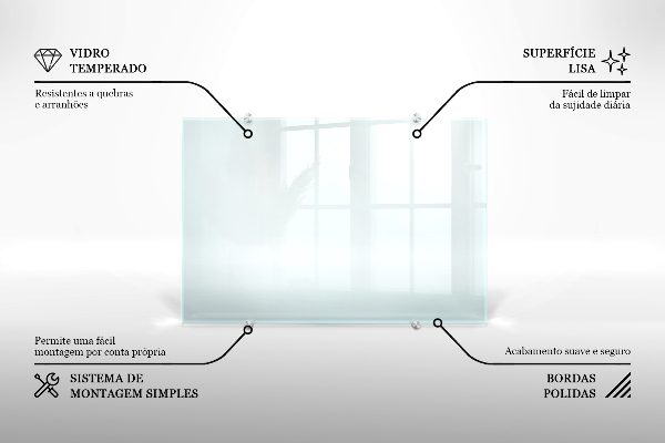 Obklad za kuchynskú linku transparentný 120x60 cm