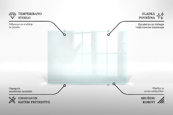 Obklad za kuchynskú linku transparentný 120x60 cm