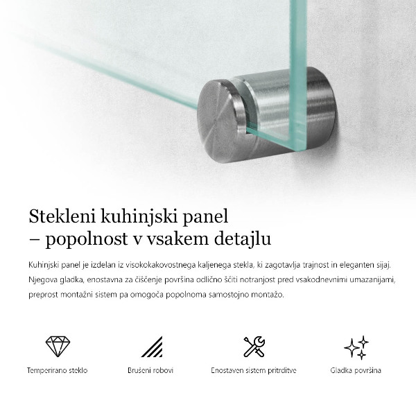 Moderny obklad do kuchyne transparentný 140x70 cm