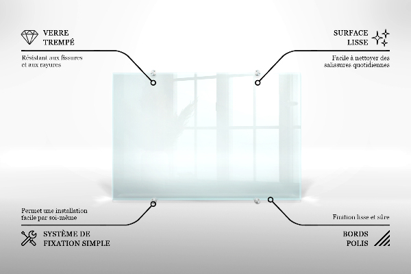 Obklad do kuchyne transparentný 60x40 cm