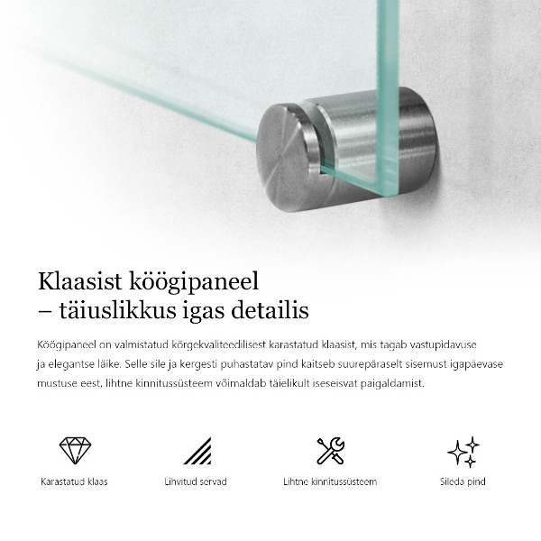 Zástena do kuchyne transparentný 80x60 cm