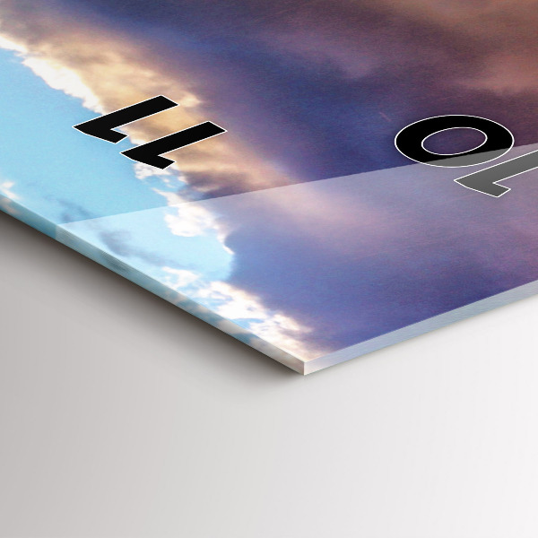 Vertikálne hodiny Vodopád na Islande