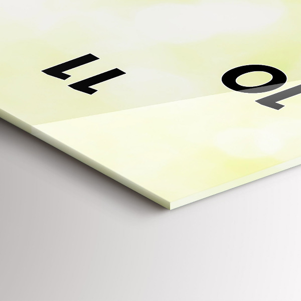 Vertikálne hodiny Zelená tráva