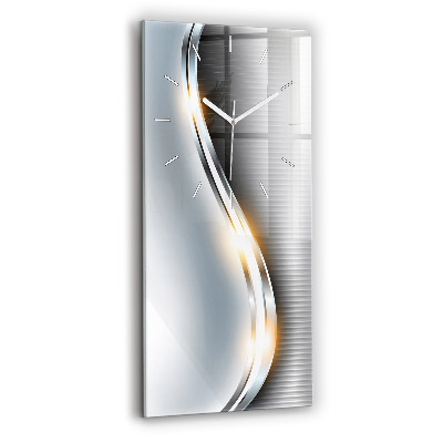 Vertikálne hodiny Kovová abstrakcia