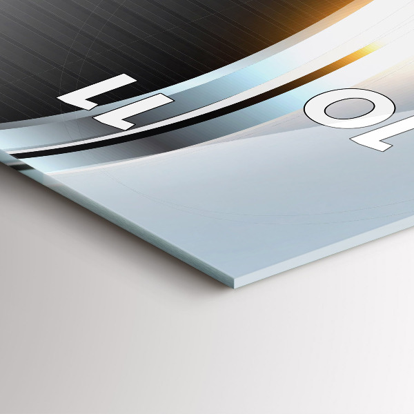 Vertikálne hodiny Kovová abstrakcia