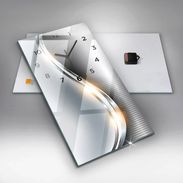 Vertikálne hodiny Kovová abstrakcia