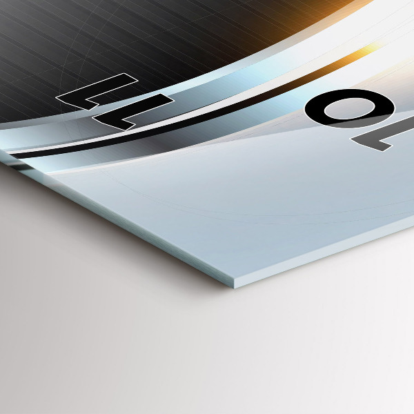 Vertikálne hodiny Kovová abstrakcia