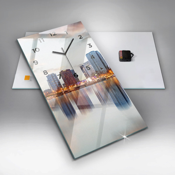 Vertikálne hodiny Panoráma s Eiffelovou vežou