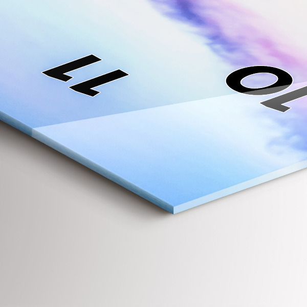 Vertikálne hodiny Most v prístave večer