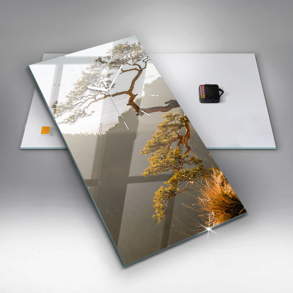 Vertikálne hodiny Strom v horách