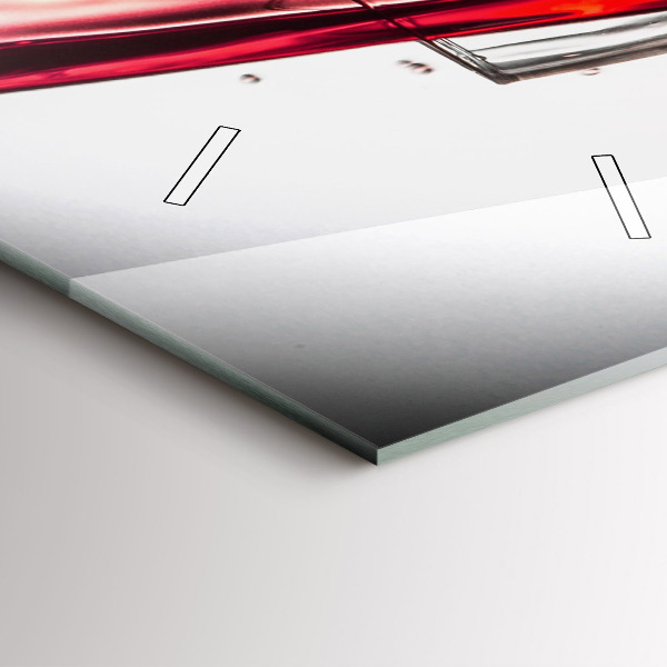 Vertikálne hodiny Pohár vína