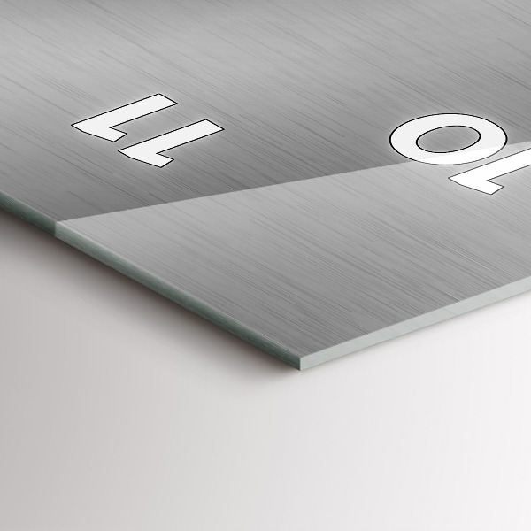 Vertikálne hodiny Šedá kovová abstrakcia