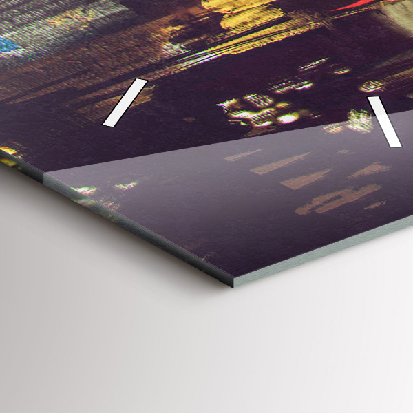 Vertikálne hodiny Maľované mesto