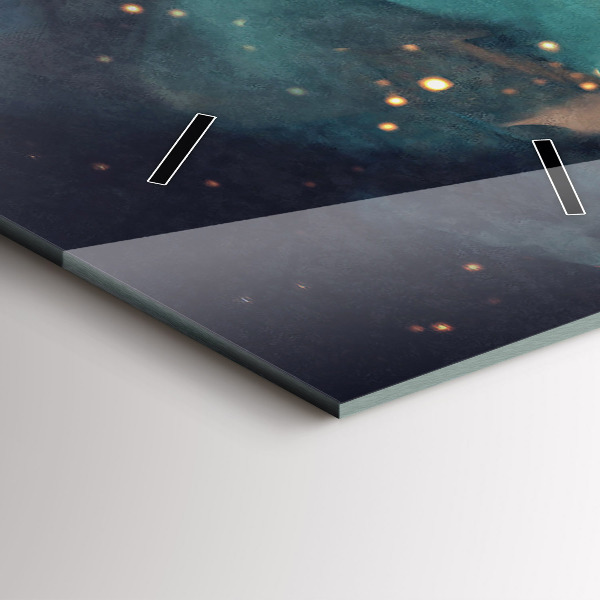 Vertikálne hodiny Abstraktný obraz