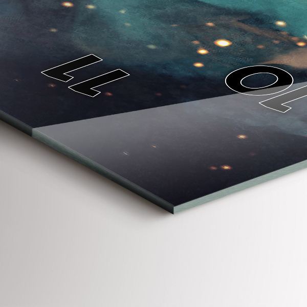 Vertikálne hodiny Abstraktný obraz