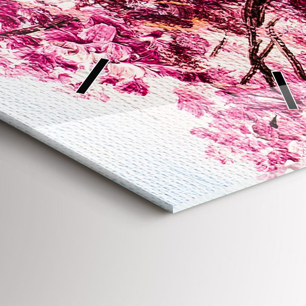 Vertikálne hodiny Stromová mozaika