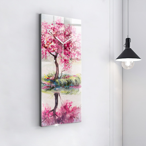 Vertikálne hodiny Stromová mozaika