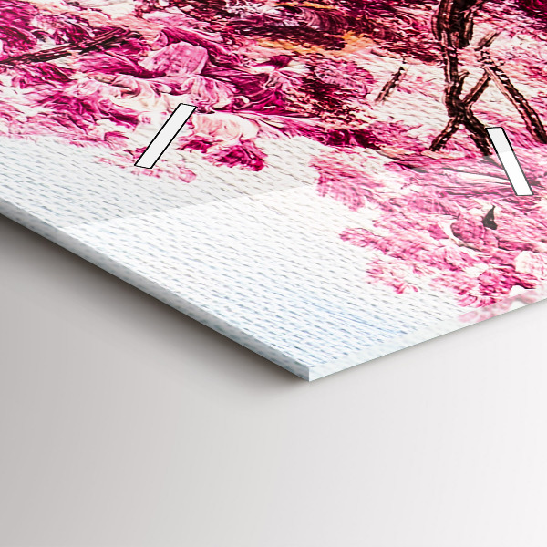 Vertikálne hodiny Stromová mozaika