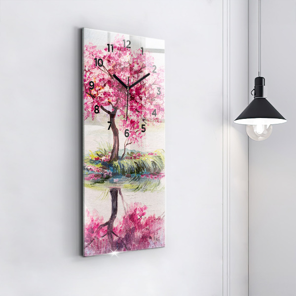 Vertikálne hodiny Stromová mozaika