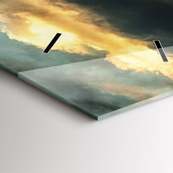 Vertikálne hodiny Let balónom v oblakoch