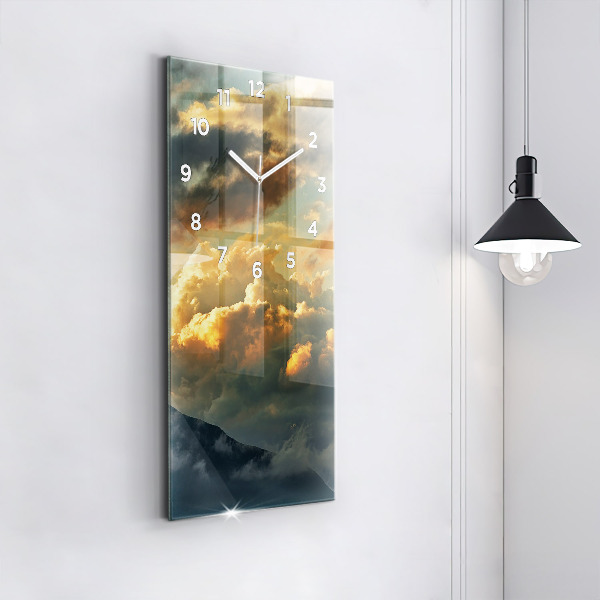 Vertikálne hodiny Let balónom v oblakoch