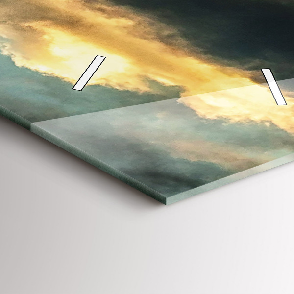 Vertikálne hodiny Let balónom v oblakoch