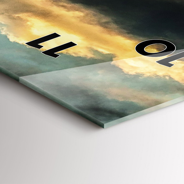 Vertikálne hodiny Let balónom v oblakoch