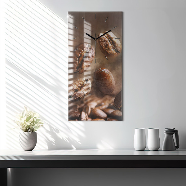 Vertikálne hodiny Kávové zrná