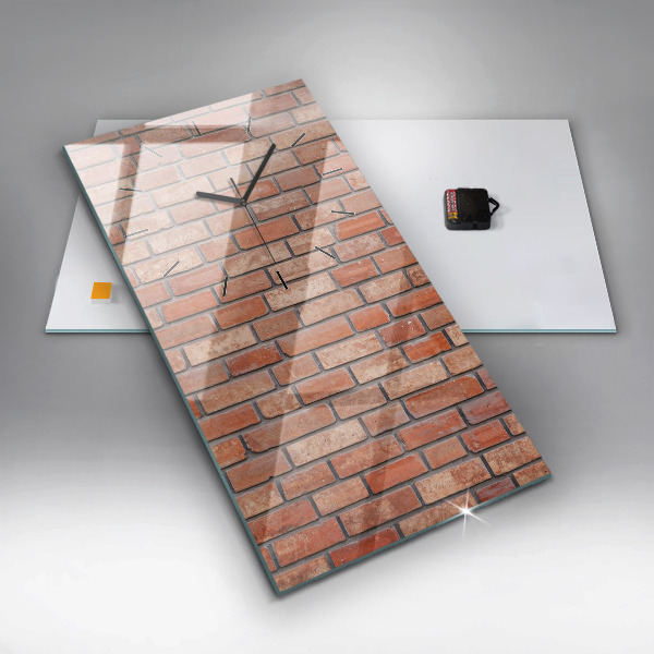 Vertikálne hodiny Tehlová stena