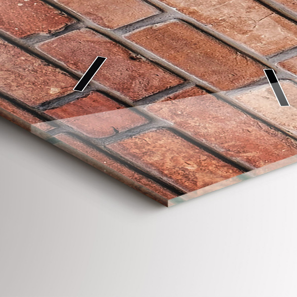 Vertikálne hodiny Tehlová stena