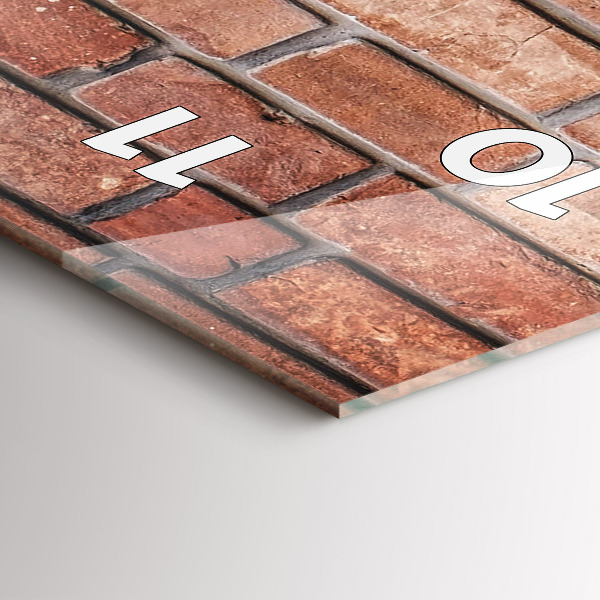 Vertikálne hodiny Tehlová stena