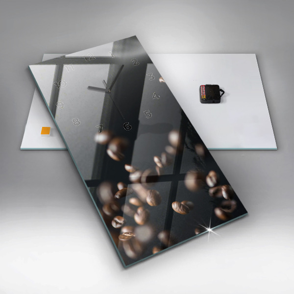 Vertikálne hodiny Kávové zrná