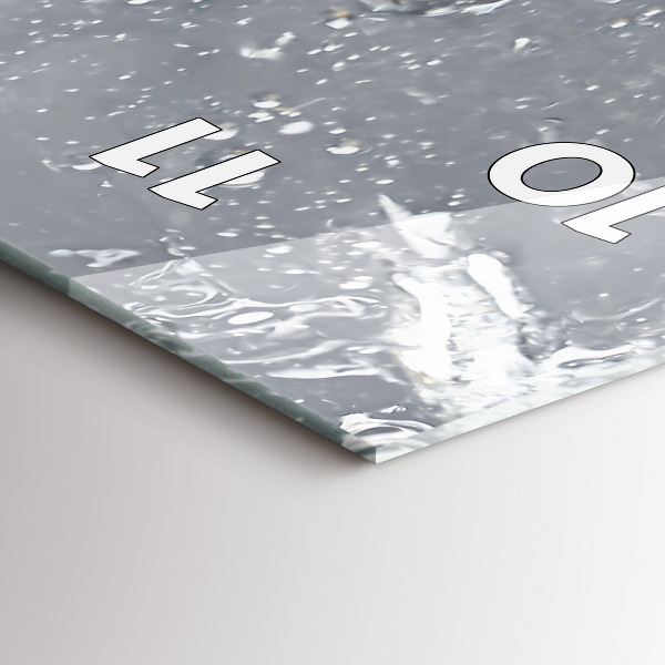 Vertikálne hodiny Citrusové plody vo vode