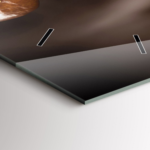 Vertikálne hodiny Horúca káva