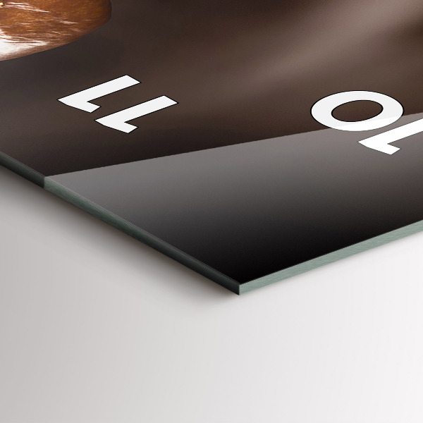 Vertikálne hodiny Horúca káva