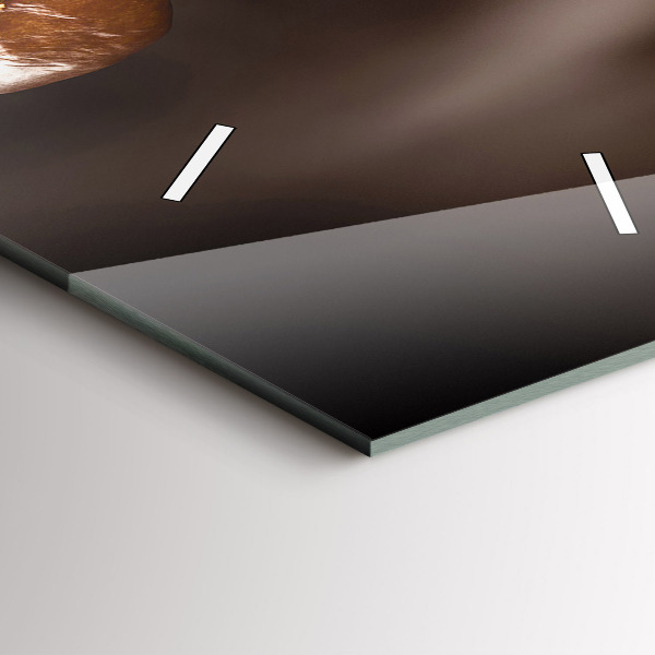 Vertikálne hodiny Horúca káva