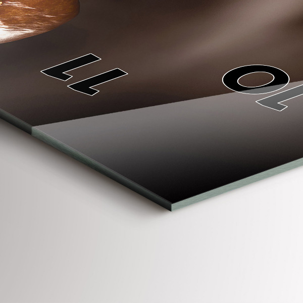 Vertikálne hodiny Horúca káva