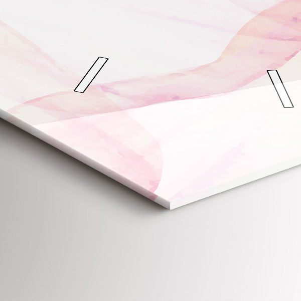 Vertikálne hodiny Okvetné lístky akvarelu