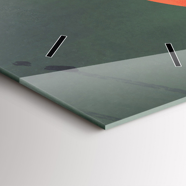 Vertikálne hodiny Samuraj v lese