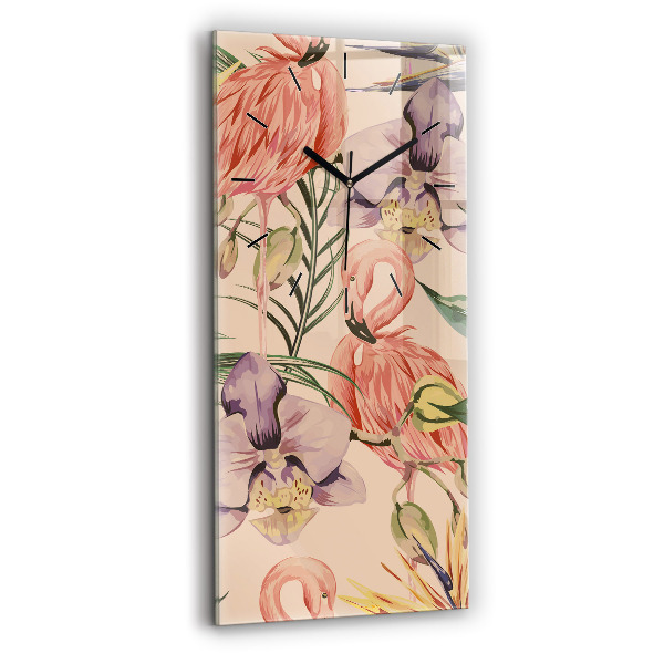 Vertikálne hodiny Tropické palmové listy