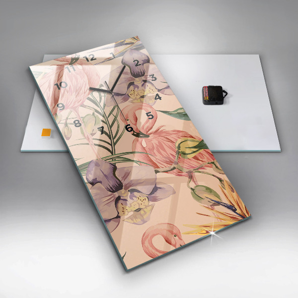 Vertikálne hodiny Tropické palmové listy