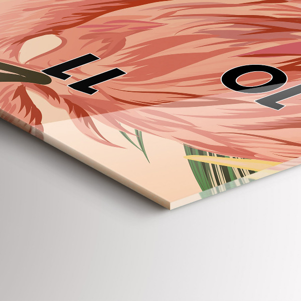 Vertikálne hodiny Tropické palmové listy