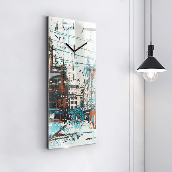 Vertikálne hodiny Pouličné umenie