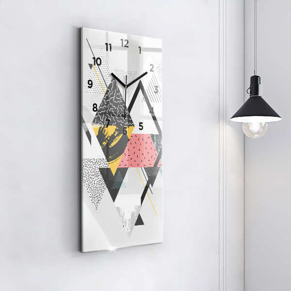 Vertikálne hodiny Geometrický vzor