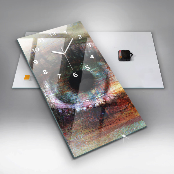 Vertikálne hodiny Street Art Eye