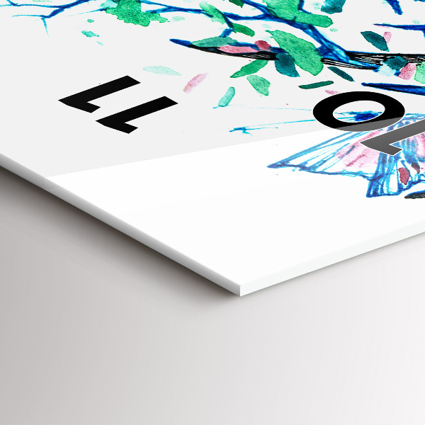 Vertikálne hodiny Ilustrácia jeleňa