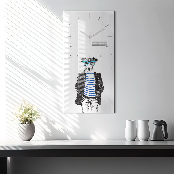 Vertikálne hodiny Pes v ľudskom tele