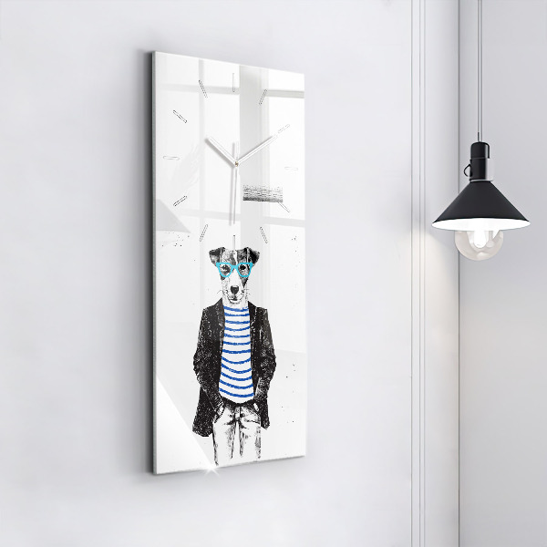 Vertikálne hodiny Pes v ľudskom tele